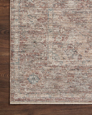 Loloi Millie Rug Collection - Brick / Fog - Magnolia Home by Joanna Gaines-Blue Hand Home