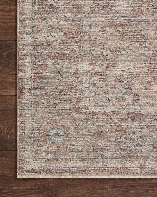 Loloi Millie Rug Collection - Brick / Fog - Magnolia Home by Joanna Gaines-Blue Hand Home
