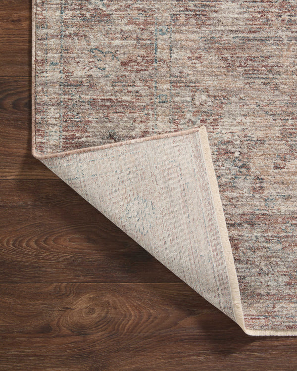 Loloi Millie Rug Collection - Brick / Fog - Magnolia Home by Joanna Gaines-Blue Hand Home