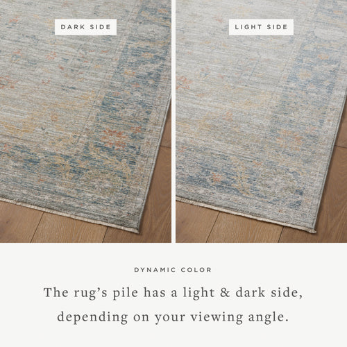 Magnolia Home by Joanna Gaines x Loloi Millie Rug - Slate / Multi-Blue Hand Home