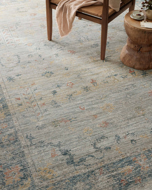 Magnolia Home by Joanna Gaines x Loloi Millie Rug - Slate / Multi-Blue Hand Home