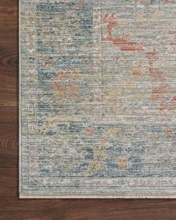 Loloi Millie Rug Collection - Slate / Multi - Magnolia Home by Joanna Gaines-Blue Hand Home