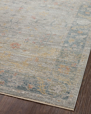 Loloi Millie Rug Collection - Slate / Multi - Magnolia Home by Joanna Gaines-Blue Hand Home