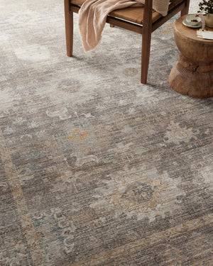 Magnolia Home by Joanna Gaines x Loloi Millie Rug - Stone / Natural-Blue Hand Home