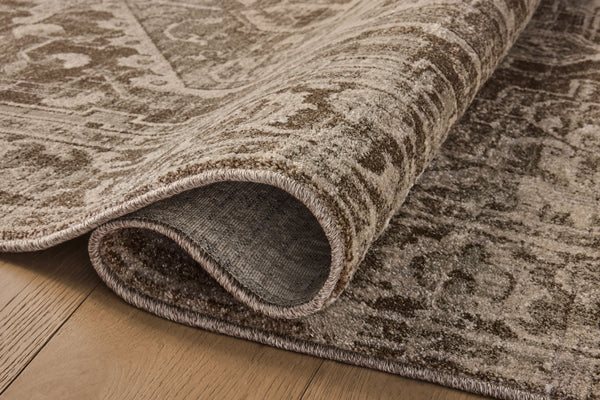 Magnolia Home by Joanna Gaines x Loloi Mona Rug - Cocoa / Stone-Blue Hand Home