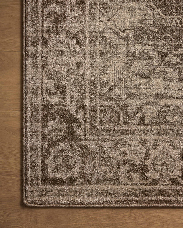 Magnolia Home by Joanna Gaines x Loloi Mona Rug - Cocoa / Stone-Blue Hand Home