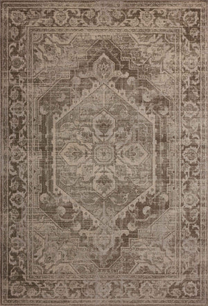 Magnolia Home by Joanna Gaines x Loloi Mona Rug - Cocoa / Stone-Blue Hand Home
