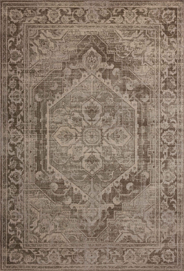 Magnolia Home by Joanna Gaines x Loloi Mona Rug - Cocoa / Stone-Blue Hand Home