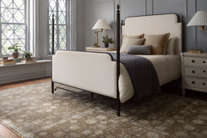 Magnolia Home by Joanna Gaines x Loloi Mona Rug - Bark / Natural-Blue Hand Home