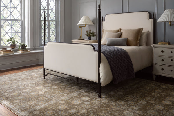 Magnolia Home by Joanna Gaines x Loloi Mona Rug - Bark / Natural-Blue Hand Home