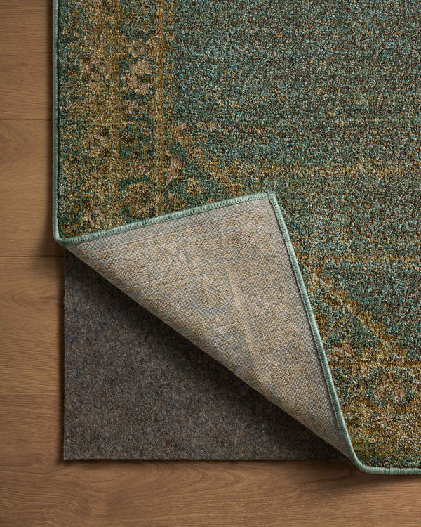 Magnolia Home by Joanna Gaines x Loloi Mona Rug - Bark / Multi-Blue Hand Home