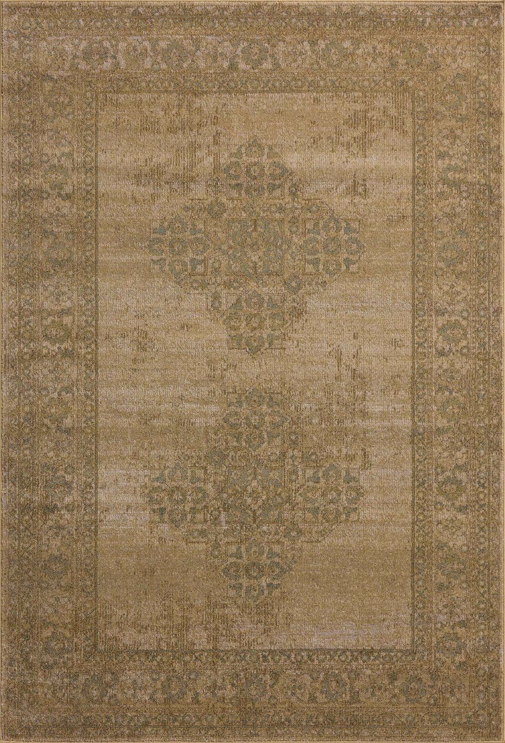 Magnolia Home by Joanna Gaines x Loloi Mona Rug - Antique / Spa-Blue Hand Home