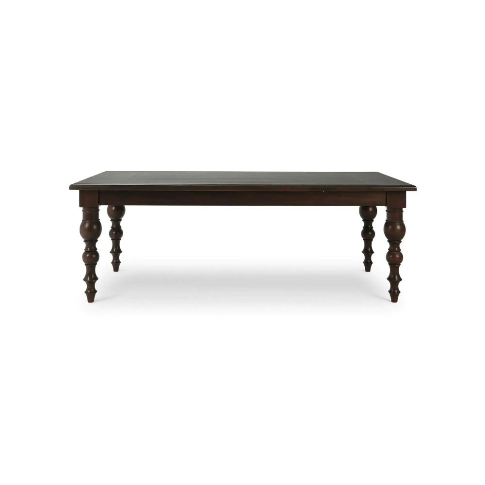 Bramble Madison Rectangular Dining Table 84" In Walnut-Bramble-Blue Hand Home