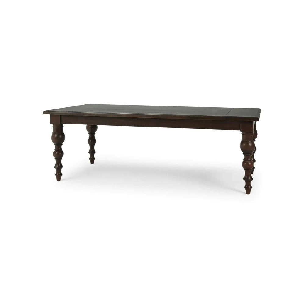 Bramble Madison Rectangular Dining Table 84" In Walnut-Bramble-Blue Hand Home