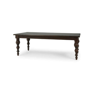 Bramble Madison Rectangular Dining Table 84" In Walnut-Bramble-Blue Hand Home