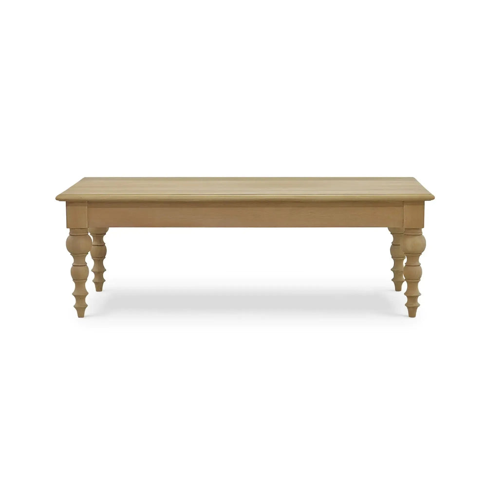 Bramble Madison Turned Leg Coffee Table In Fruitwood-Bramble-Blue Hand Home