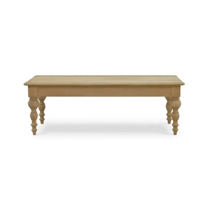 Bramble Madison Turned Leg Coffee Table In Fruitwood-Bramble-Blue Hand Home