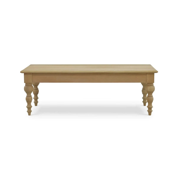 Bramble Madison Turned Leg Coffee Table In Fruitwood-Bramble-Blue Hand Home