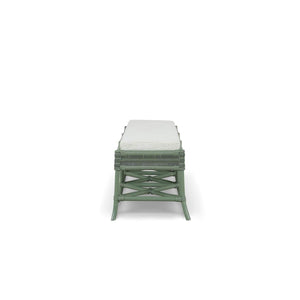 Marina Rattan Bench-Blue Hand Home