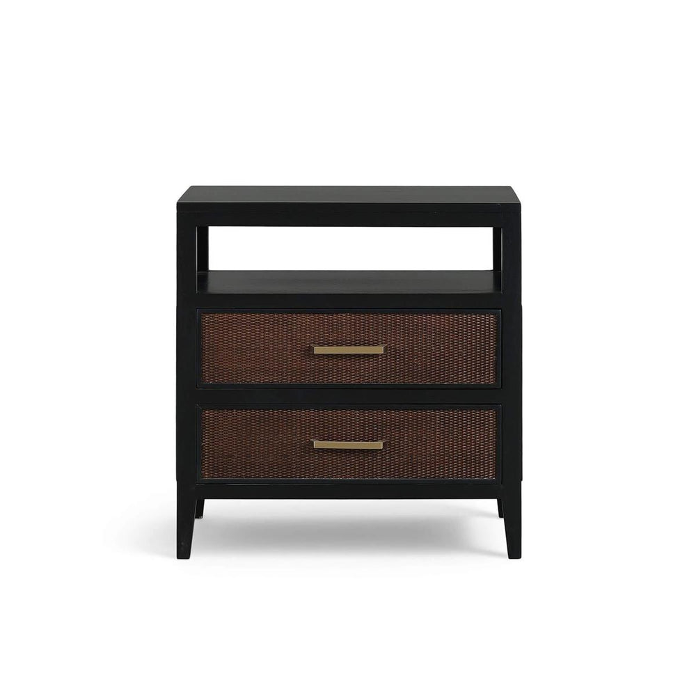 Marisol 2 Drawer Nightstand w/ Open Shelf-Blue Hand Home
