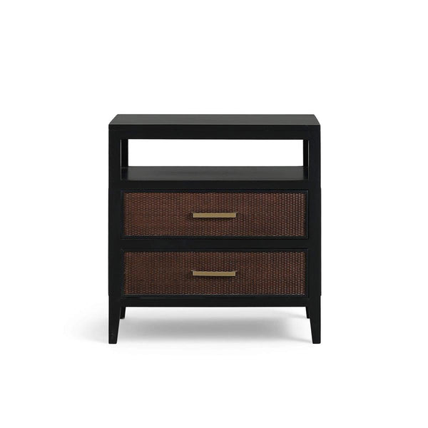 Marisol 2 Drawer Nightstand w/ Open Shelf-Blue Hand Home