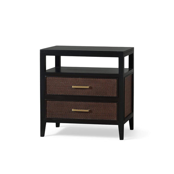Marisol 2 Drawer Nightstand w/ Open Shelf-Blue Hand Home