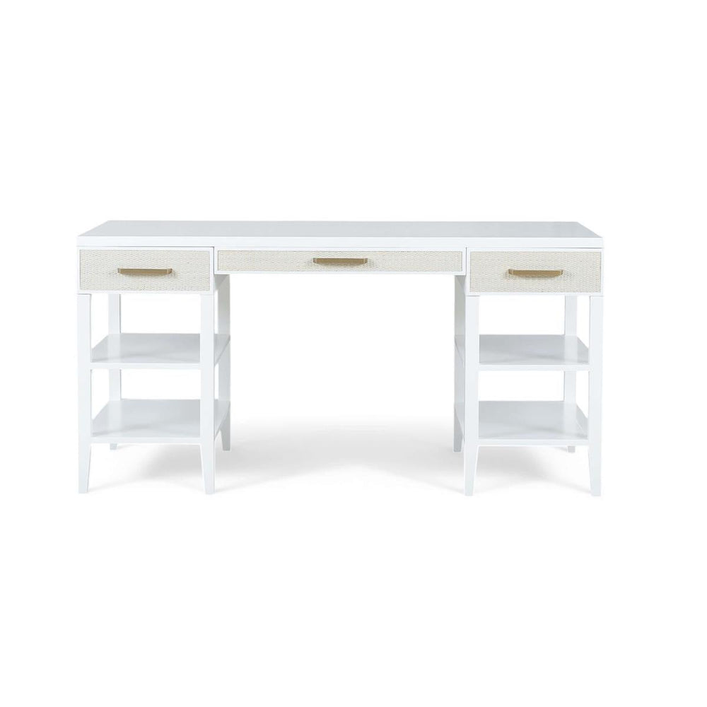 Marisol Desk w/ Rattan-Blue Hand Home