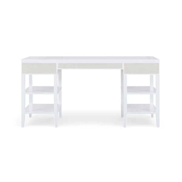 Marisol Desk w/ Rattan-Blue Hand Home