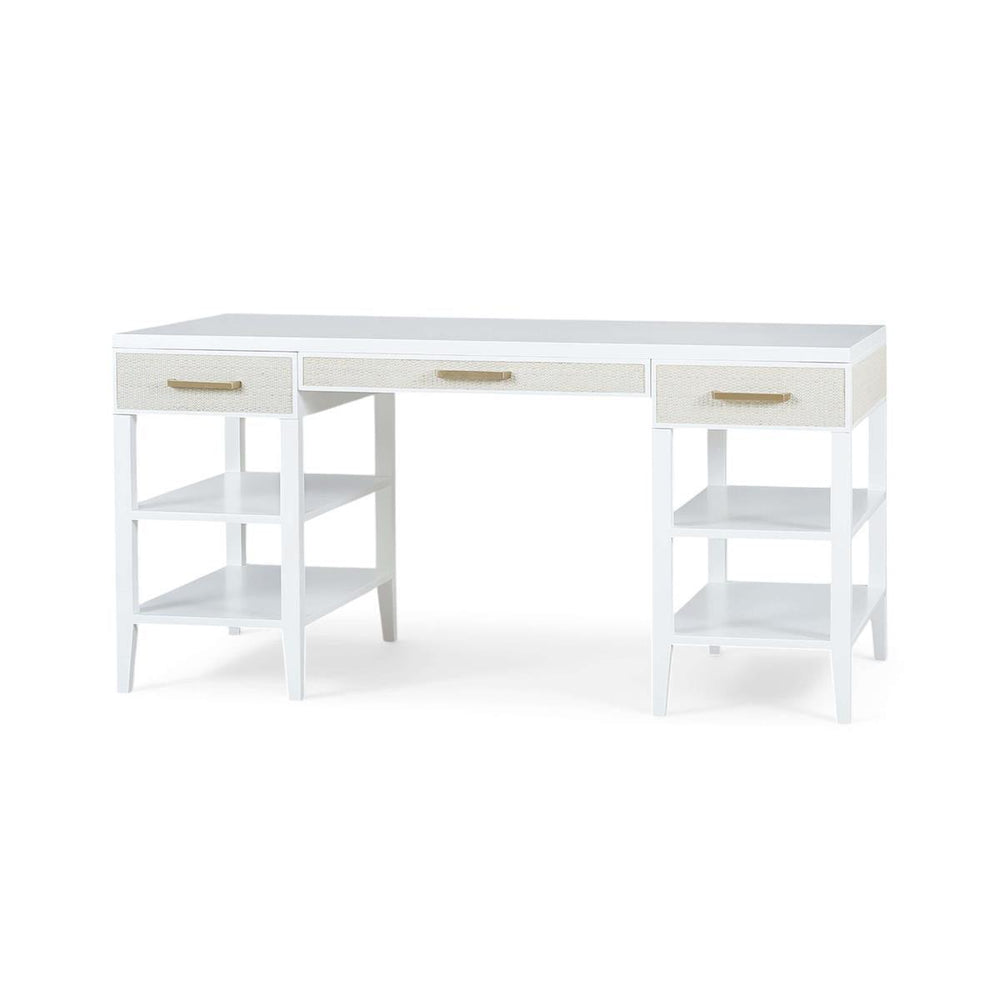 Marisol Desk w/ Rattan-Blue Hand Home
