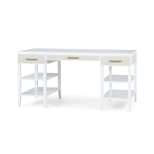 Marisol Desk w/ Rattan-Blue Hand Home
