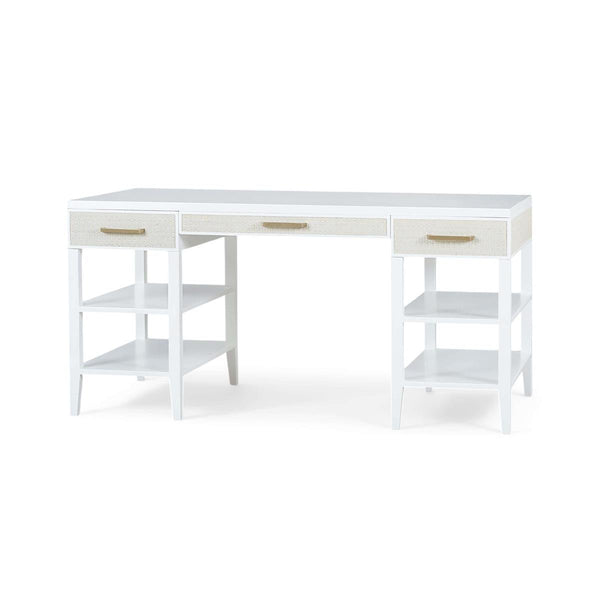 Marisol Desk w/ Rattan-Blue Hand Home