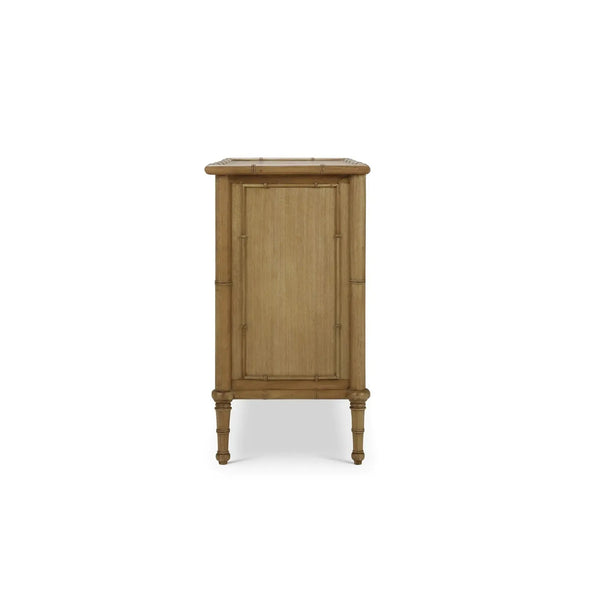 Bramble Martinique 3 Drawer Dresser In Antique French Oak-Bramble-Blue Hand Home