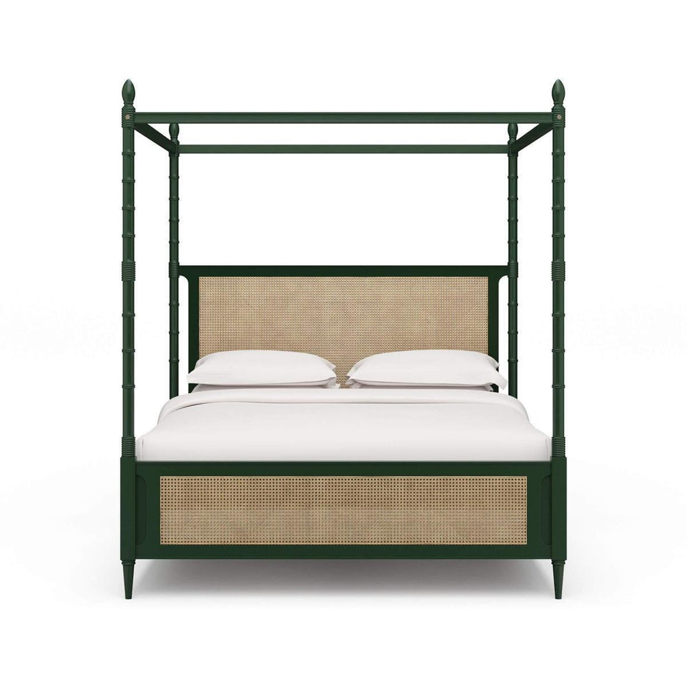 Martinique Bed King w/ Rattan-Blue Hand Home
