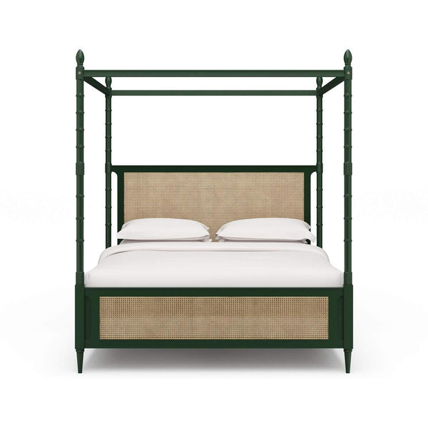 Martinique Bed King w/ Rattan-Blue Hand Home