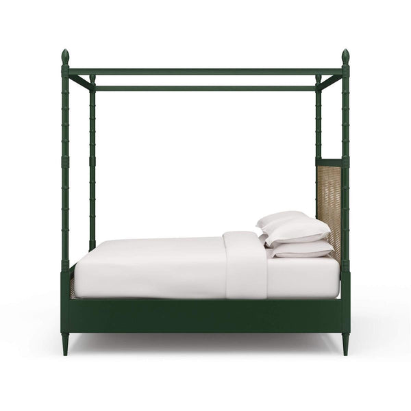Martinique Bed King w/ Rattan-Blue Hand Home