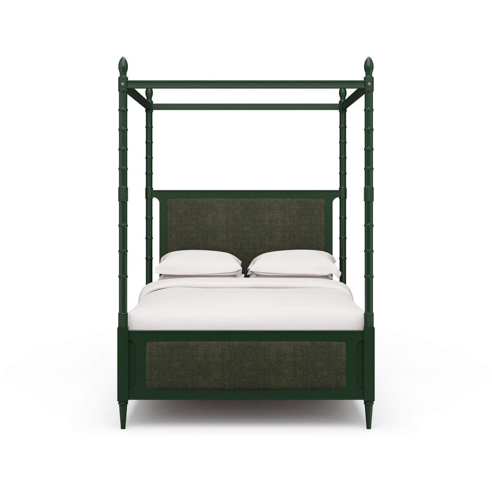 Martinique Bed Queen Solid Wood Handcrafted Traditional Furniture-Blue Hand Home