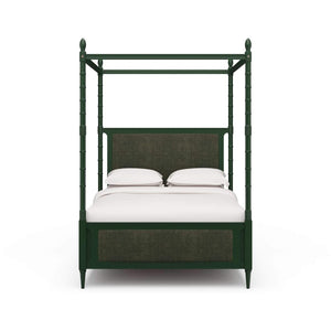 Martinique Bed Queen Solid Wood Handcrafted Traditional Furniture-Blue Hand Home