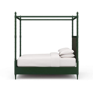 Martinique Bed Queen Solid Wood Handcrafted Traditional Furniture-Blue Hand Home