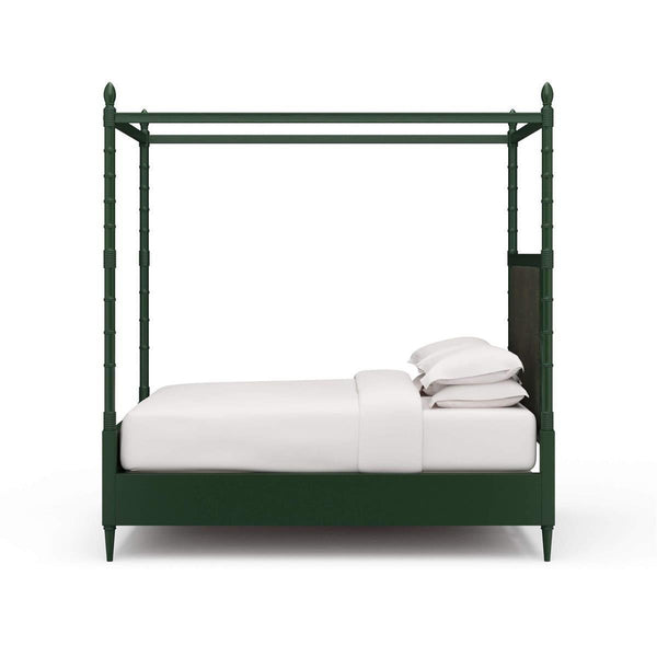 Martinique Bed Queen Solid Wood Handcrafted Traditional Furniture-Blue Hand Home