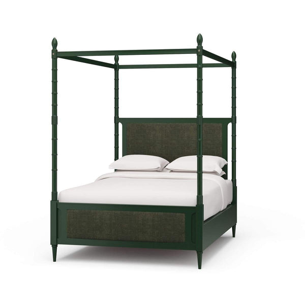 Martinique Bed Queen Solid Wood Handcrafted Traditional Furniture-Blue Hand Home