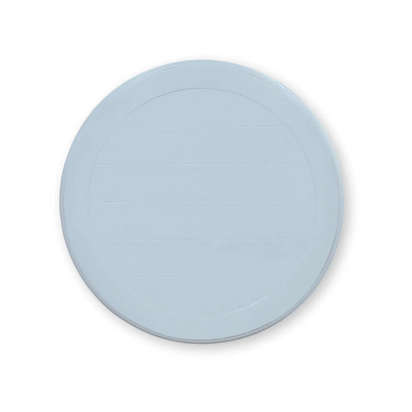 Bramble Martinique Round Side Table In Ocean Blue W/ Rattan Natural On Shelfs-Bramble-Blue Hand Home