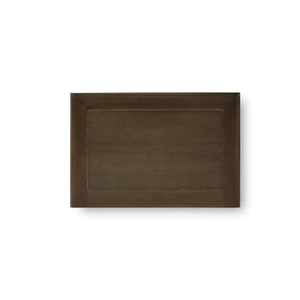 Bramble Melissa Side Table In Straw Wash W/ Rattan Glaze On Shelves-Bramble-Blue Hand Home