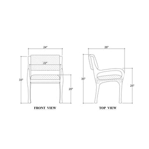 Melrose Dining Chair-Blue Hand Home