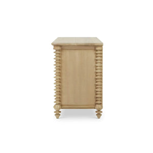 Bramble Milano 3 Drawer Dresser in Fruitwood-Bramble-Blue Hand Home