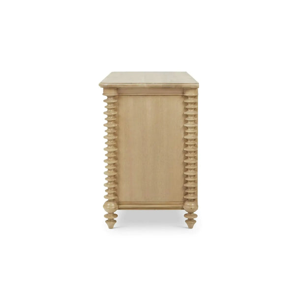 Bramble Milano 3 Drawer Dresser in Fruitwood-Bramble-Blue Hand Home