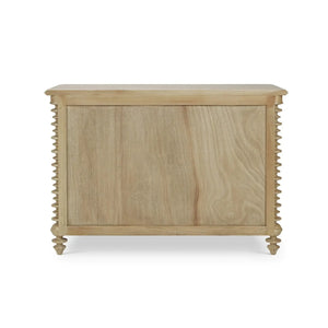 Bramble Milano 3 Drawer Dresser in Fruitwood-Bramble-Blue Hand Home