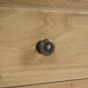 Bramble Milano 3 Drawer Dresser in Fruitwood-Bramble-Blue Hand Home