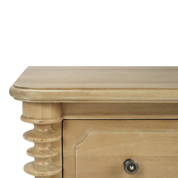Bramble Milano 3 Drawer Dresser in Fruitwood-Bramble-Blue Hand Home