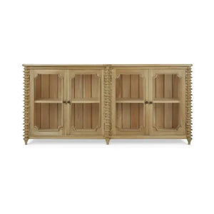 Bramble Milano 4 Door Sideboard In Fruitwood-Bramble-Blue Hand Home