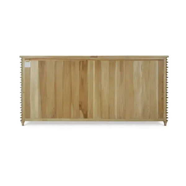 Bramble Milano 4 Door Sideboard In Fruitwood-Bramble-Blue Hand Home